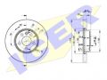 Seat Alhambra 1996-2010 ТОРМОЗНОЙ ДИСК ТОРМОЗНОЙ ДИСК для SEAT ALHAMBRA (7V8/7V9) Тип ...