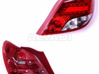 Peugeot 207 2006-2014 ФОНАРЬ ЗАДНИЙ ФОНАРЬ ЗАДНИЙ для PEUGEOT 207 (W_) Стандарт опт...
