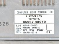 Lexus RX Блок управления фары, левый Запчасть код: 81108-48C90
Тип кузова: Linnamaas...