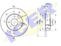 Fiat Albea, Siena 1996-2012 ТОРМОЗНОЙ ДИСК ТОРМОЗНОЙ ДИСК для FIAT ALBEA WEEKEND II (178) ...